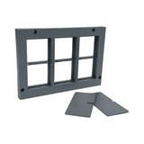 Padlódoboz szerelvény-alátét poliamid (PA) 6-modul 180mm 125mm x 13mm PP KOPOS